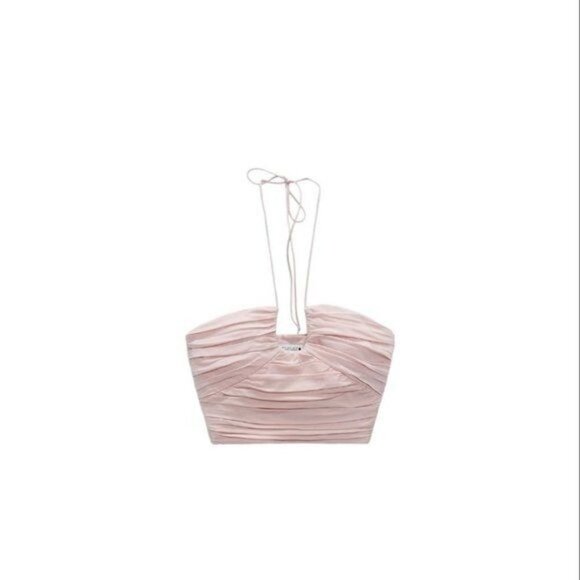 ZARA DRAPED TOP LIMITED EDITION PINCK SIZE S 3262/564/622 - Picture 1 of 5